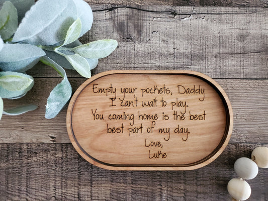 Father's Day Change Tray - Customized