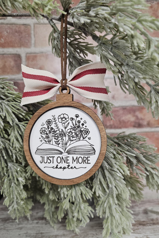 Handmade Book Lover Ornament | Unique Gift for Bookworms, Readers, and Teachers |Christmas Ornament | Book Nook Decor | Holiday Gifts