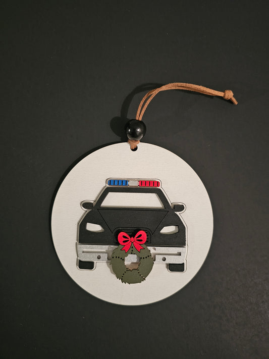 Police Car Ornament | Law Enforcement | Personalized Christmas Tree Decor | Gift for Holiday Decor