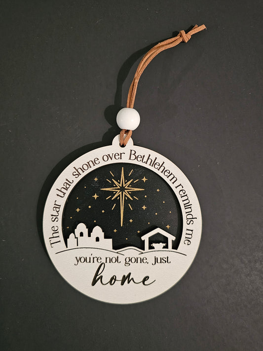 Memorial Ornament | Bethlehem | Remembrance | Christmas | Personalize