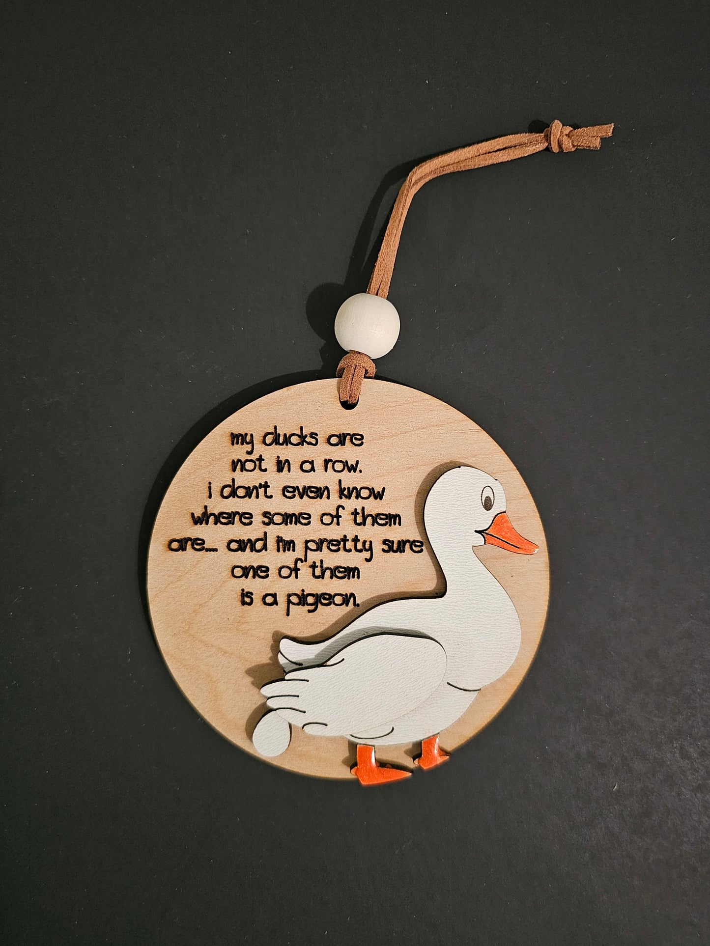 Funny “My Ducks Are Not in a Row” Ornament | Personalized Christmas Tree Decor | Gift for Holiday Decor