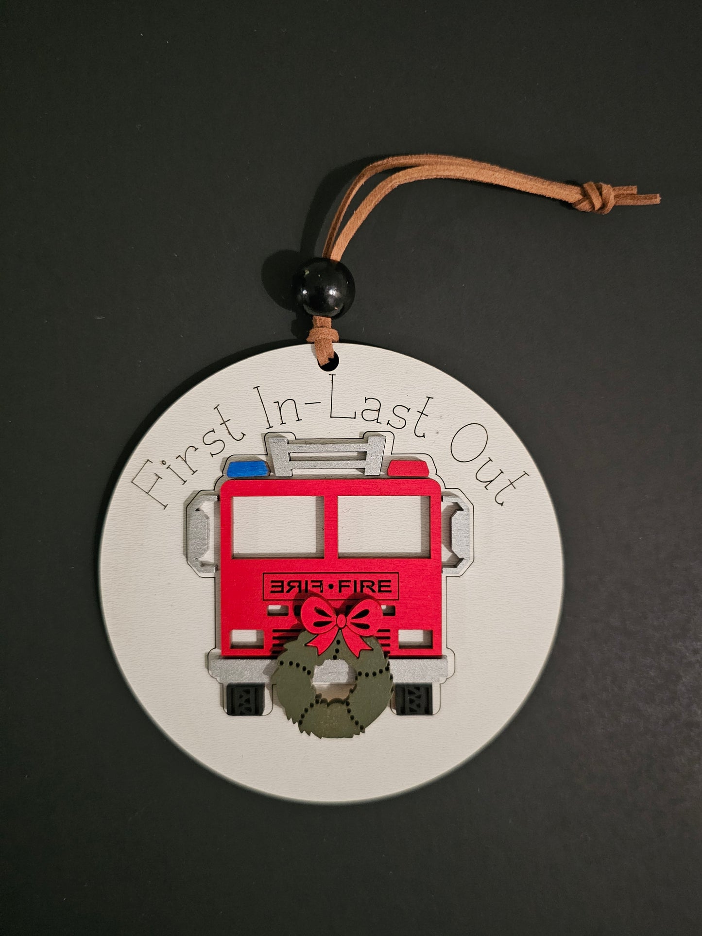 Firetruck Ornament | Personalized Christmas Tree Decor | Gift for Holiday Decor