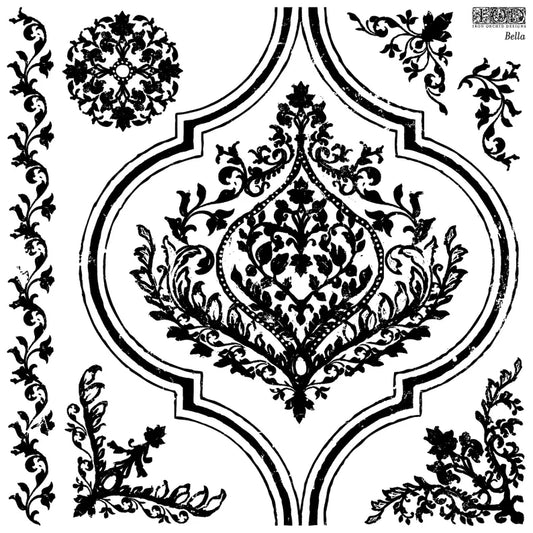 IOD BELLA Decor Stamp 12x12 (Iron Orchid Designs)