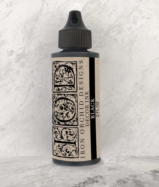 IOD Decor Ink 2oz Black (Iron Orchid Designs)