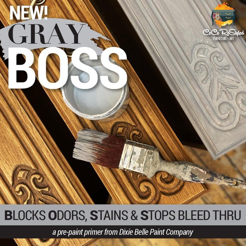 BOSS • Dixie Belle Paint • Block Odors Stains & Bleed Thru