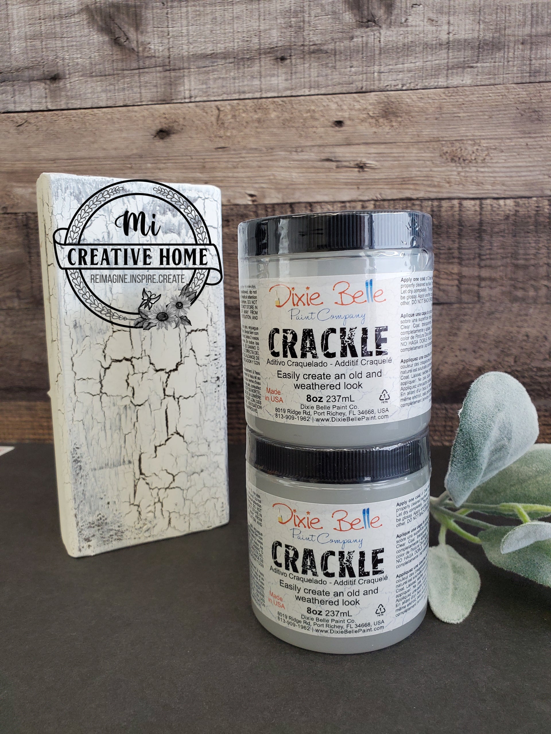 Dixie Belle Crackle 8 oz ∙ Crackle Paint ∙ Crackle Medium ∙ Crackle Paint  Finish ∙