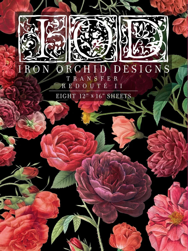 IOD REDOUTE II Decor Transfer Set (Iron Orchid Designs)